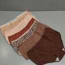 INNERSY Womens Underwear Cotton Hipster Panties Regular & Plus Size 6-Pack (Medium, Leopard Print)