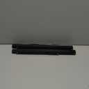 AUTOHJ Folding Shelf Brackets - 16 Inch 2 Pcs Heavy Duty Stainless Steel Collapsible Triangle Shelf Bracket, DIY Wall Mounted Folding Table Hinge, Space Saving for Bench Table with Screws (Metal Black) 