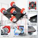 Furniture Dolly, Furniture Movers, Furniture Lifter Tool Set with 5 360 Rotatable Universal Wheels, Carbon Steel Panel Heavy Duty Dolly, Max Load 3300LBS (Large)