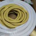 25ft Length Mini Split Line Set,1/4" 3/8" OD Copper Pipes Tubing and 3/8 White PE Thickened Insulated Coil with Flared Nuts for Mini Split Air Conditioner HVAC or Heat Pump System. (25Ft(1/4+3/8))