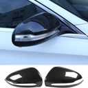 2PCS Car Rearview Mirror Cover Trims Compatible with Mercedes Benz C E S GLC Class W205 W213 X253 W222 Car Exterior Door Side Rear View Mirror Protector Cover ABS Accessories (Carbon Fiber)