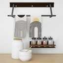 OHSUL Boho-Chic Sun Moon Line Rainbow Kitchen Towels Dish Towels Dish Cloth Set of 2,Bohemian Mid Century Modern Hand Towel Tea Towels for Bathroom Kitchen Decor(Yellow), 412JW