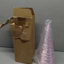 3 Pcs 14" 12" 10" Pink Christmas Cone Tree Decoration Velvet Pink Christmas Tree Cones Sequin Glitter Xmas Table Decor Farmhouse Xmas Ornament Tabletop Centerpiece for Holiday Winter Home Decor