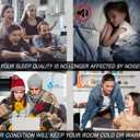 2 x Door Draft Stoppers for Bottom of Door,Under Door Draft Stopper Soundproof,Under Door Gap Filler 30-37",Two Sided Draft Stopper for Bottom of Door,Door Draft Blocker Weather Stripping (Black, Large)