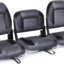 Leader Accessories 50" Bass Boat Seats Folding Fishing Boat Seat