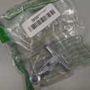 WMAXPFIT Tee Stop Valve(1 PACK), 1/2" x 1/2" PEX x 3/8" OD Compression, PEX, PE-RT Pipe, 1/4 Turn Shutoff Valve Chromed LF Brass