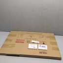 Bulletin Board 23.6 x 17.7 inches, Coral Red Pin Board, Golden Aluminum Framed Fabric Cork Board with 10 Push Pins