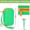 14 x ALKOO Kids Smartphone Case | AI Digital Camera Bag | for Luoba/for WEOLULI/for Joozfee/for VOGBY Learning Toys | Holder for Play Cell Phone Size Up to 5 in(L) * 2.7 in(W) | Over 7 Years Age (Green)
