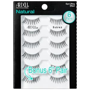 Ardell False Eyelashes Natural Lashes Babies Black - Lightweight, Short Length, Reusable Fake Lashes, 1 Pack