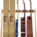 Nefelibata Multi-Purpose Guitar Stand 5 Stands Wooden Guitar Stand Floor Stand for Guitars and Cases, Electric Guitars, Acoustic Guitars, Bass Guitars, Cellos - German Ash-Log