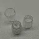 3 PCS Shower Handle Replacement, Clear Hot/Cold/Diverter Knobs, Compatible Bathroom Shower Handle