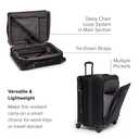 TUMI - Aerotour 4 Wheel Expandable Luggage - Men's and Women's Lightweight Business and Leisure Travel Suitcase - 21.75" Continental Expandable Carry-On, Black