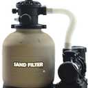 GAME 7011-E Sand Filtration System - 16-Inch Above-Ground Pool Filter Tank With Digital Timer, 120 Pound Sand Capacity, 3/4 HP Pump and Motor, 3,698 GPH