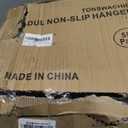 Pack of 30 Coat Hangers, Space-Saving Plastic Clothes Hangers, Non-Slip, 0.2 Inches Slim, 360 Swivel Silver Hook for Shirts, Pants, Suit & Wet/Dry Garments, Blue and White