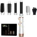 5 in 1 Blow Dryer Brush with Air Style Wrap Hair Styler,Negative Ionic Magic Style Set, Detachable Air Curler for Volumizer,Straightener,Drying