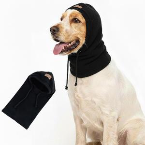 Dog Hat | Bandana for Warmth, Perfect for Fireworks, Thunderstorms, and Grooming Black-M