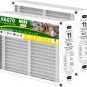 X6670 16x25x5 Air Filter MERV 11 Compatible with Lennox X6670, HCF16-11,HCF16-10, Furnace HVAC System, Foldable, Replaces Part # X6660 HCC16-28