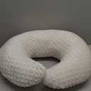 ESEN Nursing Pillow and Body Positioner for Breast Feeding and Bottle Feeding, Ultra Soft Baby Breastfeeding Pillows with Removable Nursing Pillow Cover for More Support for Mom and Baby (Beige) (Standard Size - 22.5"(L)*18.5"(W)*6.3"(H) Inches)