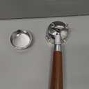 51mm Portafilter for CASABREWS 3700/CM5418, Dual Spout Espresso Handle with Siam Rosewood Grip & 304 Stainless Steel Basket