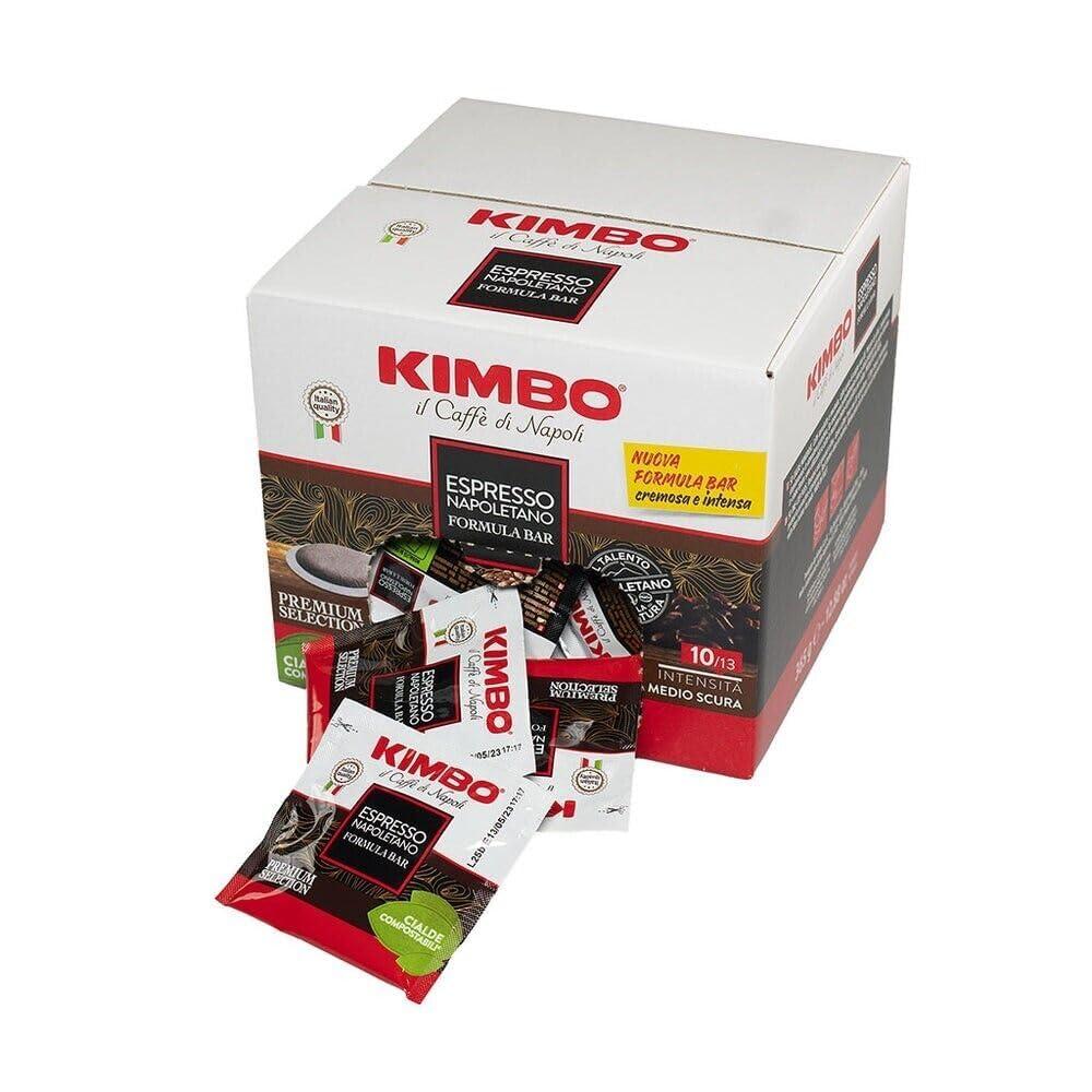 Kimbo Napoli Espresso ESE Compostable Coffee Pods | Medium Roast with Almond & Cocoa Flavor | 10/13 Intensity | 100 Count (EXP 12/01/28)