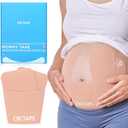 OK TAPE Pregnancy Belly Band Tape, for Belly Pain, Back Pain Relief, Swelling Relief, Non-irritant Physical Belly Support Tape for Pregnant Women, Precut 12 Strips, 4 Sets - Weeks 13 to 26
