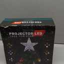 Mrrihand Christmas Tree Topper Lighted with 6 Projection Modes, Christmas Star Tree Topper Built-in LED Rotating Lights, Silver 3D Glitter Dynamic Projection for Christmas Tree Decorations