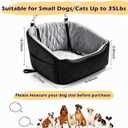 Dog Car Seat for Small/Medium Dogs, Dog Booster Seat with Washable Cover