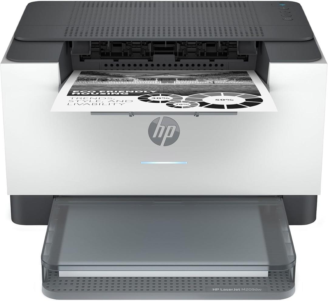 HP LaserJet M209dw Wireless Printer, Print, Fast speeds, Easy setup, Mobile printing, Best-for-small teams, Instant Ink Eligible