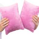 1 MIDDLE ONE 2 Pack Small Pillow, Memory Foam Mini Pillow 11 X 7 Inches for Travel, Sleeping, Nap and Neck, Knee, Lumbar Support, Tiny Cushion for Pet, Dogs (Purple)