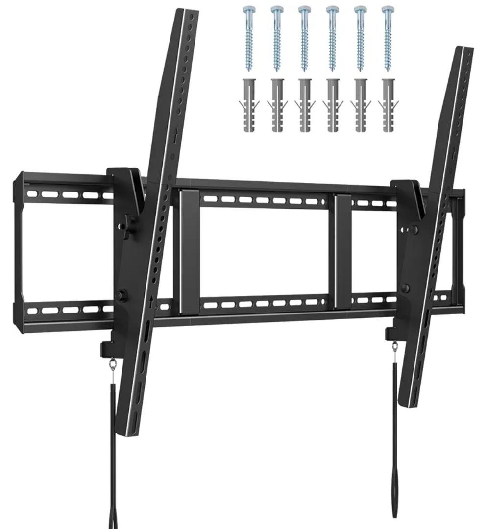 Suptek Heavy Duty Tilted TV Wall Mount for 60-120" TVs – 220Lbs, Fits 3 Studs of 16" and 2 Studs of 18" or 24", VESA 1100x600mm, Low Profile for LED/OLED/LCD, MT11