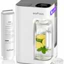 Mate 3 UV Countertop Reverse Osmosis System Water Filter with Remineralization & Autofill Pitcher, 9-Stage RO Water Filtration, 3:1 Pure to Drain, No Installation, Self-Cleaning, Reduce TDS, White
