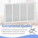 Howeall 20"W x 12"H [Duct Opening Size] Steel Return Air Grille, Air Return Vent Cover for Ceiling and Sidewall - HVAC Air Vent Covers - [Outer Dimensions: 21.75"W x 13.75"H]