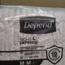 Depend Night Defense Adult Diapers, Incontinence & Postpartum Bladder Leak Underwear for Women, Disposable, Overnight, Medium, Blush, 60 Count (4 Packs of 15)