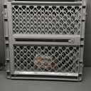 MYPET Universal Pet Gate: 26 - 42 Wide Dog Gate for Doorways with Pressure Fit or Swinging Door Hardware Mounting Types Included: 26" Tall; Gray