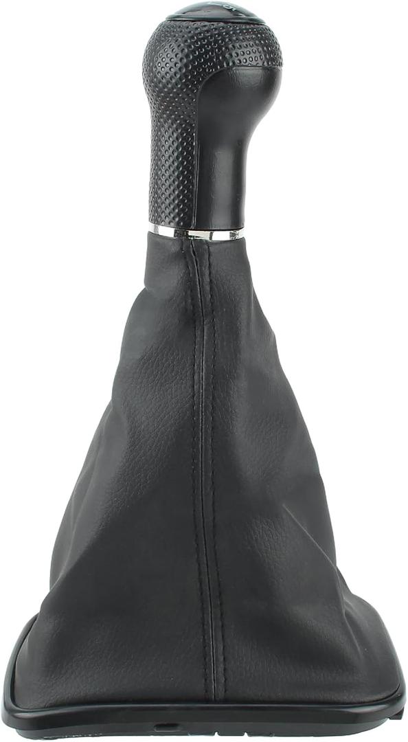 AUTOKAY 5 Speed Gear Shift Knob Stick Shifter Lever Head for Golf Bora Jetta MK4 GTI R32 1999-2005 Gear Shift Knob Gaitor Boot with Gaitor Boot Cover PU Leather