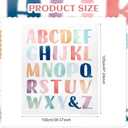 Dunzy 47"x39" Alphabet Reading Corner Rug for Classroom Back to School Mat