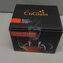 CNGLASS Glass Teapot Stovetop Safe,Clear Teapot with Removable Infuser 20.3 oz,Loose Leaf and Blooming Tea Maker