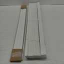 Lotus & Windoware Cordless, 2 Inch Faux Wood Blind, 34" Wide x 60" Long, Window Blinds, Blinds & Shades, Blinds for Indoor Windows, Embossed, Bright White