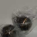 KAMANINA Round Replacement Finials for 3/4 or 5/8 Inch Curtain Rods, Antique Bronze Drapery Rod Finials with M6 Standard Screws, Set of 2