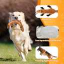 Flirt Pole for Dogs, Interactive Dog Toys Extendable Teaser Wand with Lure Chewing Toy, Chase and Tug of War for Small Medium Large Dogs Training Playing Exercise