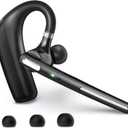 Bluetooth Headset V5.4, Wireless Bluetooth Earpiece with CVC8.0 Dual Mic Noise Cancelling 110 Hours Talktime for Cell Phone/iPhone and Android Headphones for Trucker/Driver/Business