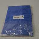 Smiry Rectangle Tablecloth, Elastic Fitted Flannel Backed Vinyl Tablecloths for 6ft Folding Tables, Waterproof Wipeable Table Covers for Indoor, Outdoor, Picnic and Camping (Blue, 30"x72")