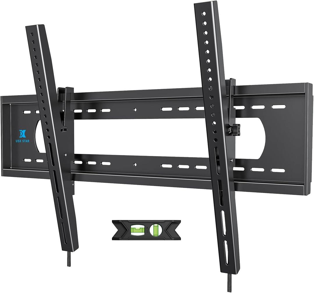 85 86 98 100 inch Heavy Duty Tilt TV Wall Mount Bracket for 65-120 inch Large TVS Up to 220LBS, Tilting TV Mount, Max VESA 900×600mm, 16/18/24/32" Studs, Fit Most 65+ 75+ 120 TVs