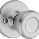 Kwikset Tylo Interior Passage Door Knob, Handle For Closet and Hallway Doors, Non-Locking Doorknob, Satin Chrome, 1 Count (Pack of 1)