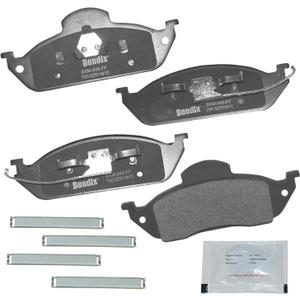 Bendix Priority1 CFM760 Semi-Metallic Front Brake Pads for Mercedes-Benz ML320 2003-1998, ML350 2005-2003, ML430 1999-1998
