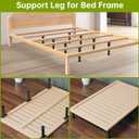 Yuleimy Replacement Bed Slats Support Legs, Adjustable Height 8.3-14.5 Inch Bed Support Leg for Queen King Beds, Non-Scratch Plastic Legs, 4 Pack