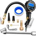 Digital Tire Gauge with Inflator & Deflator - LED Display & 0.1 PSI Resolution - Quick Release Valve & Heavy Duty Chuck - w/Adapter for Car, Truck, SUV, Motorcycle, RV, Balls (Upgraded)