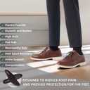 Men's Orthopedic Business Dress Walking Shoes - Comfortable Arch Support Plantar Fasciitis Leather Wingtip Formal Oxford - Flat Feet Casual Cap Toe Tuxedo Patent Sneakers for Foot Heel Pain Relief (8, W2-dark Brown)