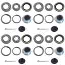 4 Sets 3500 LB Boat Trailer Axle Bearing Kits, L68149 L44649 Bearing Kits, 171255TB/10-19 Grease Seals, 1.98" Dust Covers and Rubber Plugs, Cotter Pins for #84 Spindle
