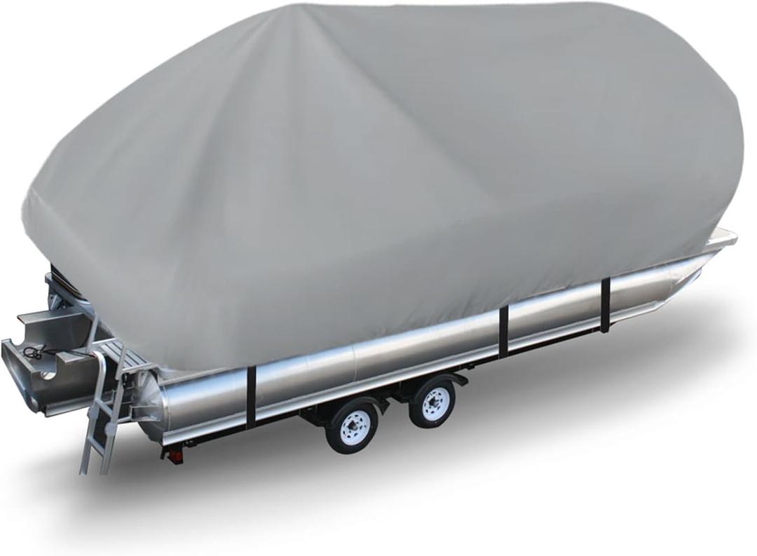 21-24FT Length 102'' Beam Width Boat Cover Replacement for Trailerable Pontoon Boat
